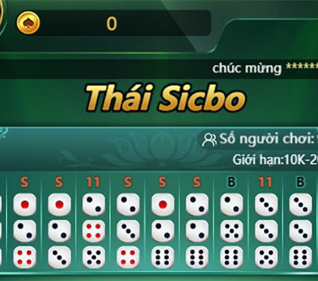 Cách chơi Thái Sicbo bản 3D tại nhà cái V9bet
